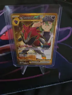 N's Zoroark EX 189/159 Sv09: Journey Together Gold Holo Card - Image 1