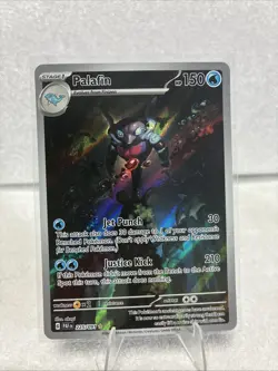 PLAFIN 225/91 LP SECRET ILLUSTRATION RARE HOLO PALDEAN FATES POKEMON CARD TCG - Image 1