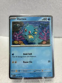 HORSEA 010/064 LP COSMO HOLO RARE SHROUDED FABLE PROMO POKEMON CARD TCG - Image 1