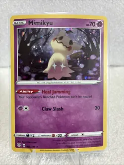 MIMIKYU 081/189 LP COSMO HOLO RARE DARKNESS ABLAZE PROMO POKEMON CARD TCG - Image 1