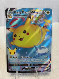 FLYING PIKACHU VMAX 007/025 LP FULL ART HOLO RARE CELEBRATIONS POKEMON CARD TCG - Image 1