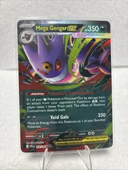 MEGA GENGAR EX 56/94 LP FULL ART HOLO DR PHANTASMAL FLAMES POKEMON CARD TCG - Image 1