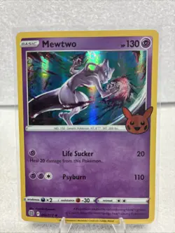 MEWTWO 056/172 MP HOLO RARE 2022 TRICK OR TRADE POKEMON CARD TCG FREE SHIPPING - Image 1