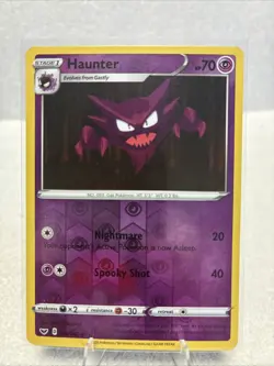 HAUNTER 084/202 LP UNCOMMON REVERSE HOLO S&S BASE POKEMON CARD TCG FREE SHIPPING - Image 1