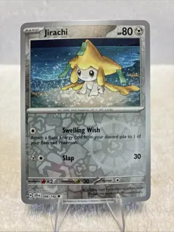 JIRACHI 098/142 LP UNCOMMON REVERSE HOLO STELLAR CROWN POKEMON CARD TCG - Image 1