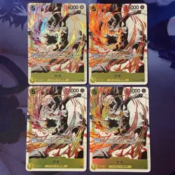 One Piece Cards Sabo SR Parallel 4-Card Lot - Image 1