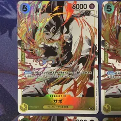 One Piece Cards Sabo SR Parallel 4-Card Lot - Image 3
