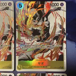 One Piece Cards Sabo SR Parallel 4-Card Lot - Image 4