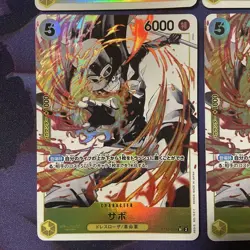One Piece Cards Sabo SR Parallel 4-Card Lot - Image 5
