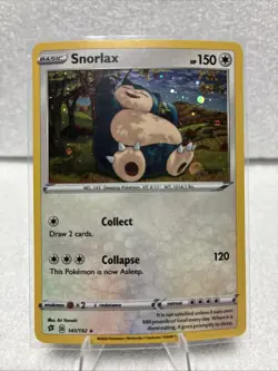 SNORLAX 141/192 LP COSMO HOLO RARE REBEL CLASH POKEMON CARD TCG FREE SHIPPING - Image 1