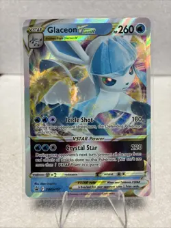GLACEON VSTAR SWSH197 NM HOLO RARE S & S PROMO POKEMON CARD TCG FREE SHIPPING - Image 1