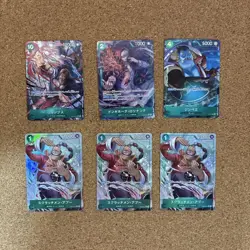 One Piece Cards Parallel 6-Card Set - Image 1