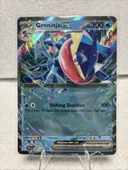 GRENINJA EX 041/142 LP DOUBLE RARE HOLO STELLAR CROWN POKEMON CARD TCG US SELLER - Image 1