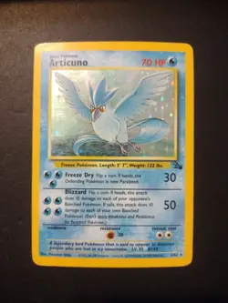 Articuno 2/62 Fossil Holo Pokemon Card Rare - Image 1