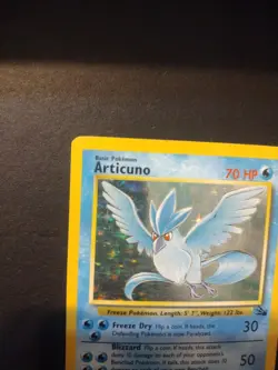 Articuno 2/62 Fossil Holo Pokemon Card Rare - Image 2