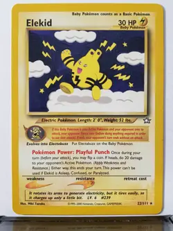 Elekid 22/111 - NM - RARE Non Holo Neo Genesis Pokemon Card - $2 Flat Shipping - Image 1