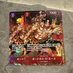 One Piece Cards Portgas D. Ace SR Parallel OP02-013 2-Card Set - Image 1