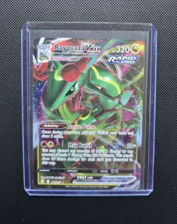 Pokemon TCG Rayquaza VMAX Holo Ultra Rare Card Evolving Skies 111/203 - Image 1