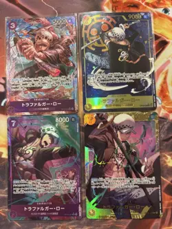 One Piece Cards Trafalgar Law 4-Card Set - Image 1