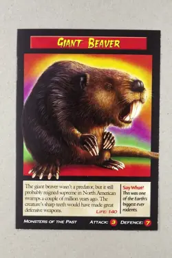 Weird N’ Wild Creatures Monsters of the Past Card # Giant Beaver # 2006 - Image 1