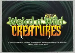 Weird N’ Wild Creatures Monsters of the Past Card # Giant Beaver # 2006 - Image 3