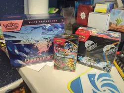 X1 Pokemon Card Chaos Rising Booster Box + Pokemon Etb X1 and X1 Booster Bundle - Image 1