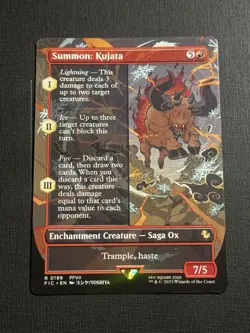 Summon: Kujata Borderless Final Fantasy MTG NM - Image 1