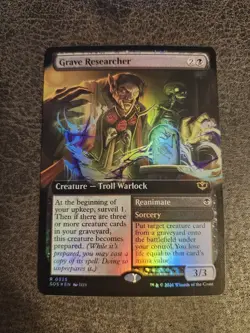Grave Researcher Extended FOIL MTG SOS Nm/M - Image 1
