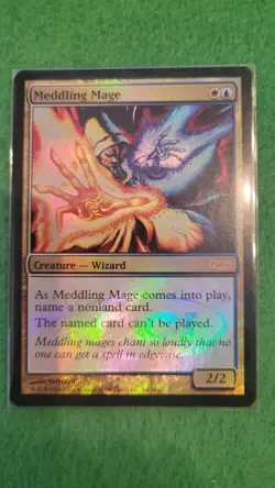 Magic the Gathering MTG Meddling Mage Judge Promo - Image 1