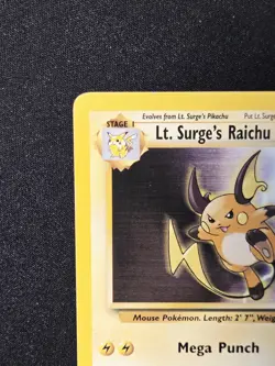 Lt. Surge's Raichu 28/132 Rare WOTC Gym Heroes 2000 Pokemon Wizards Of The Coast - Image 3