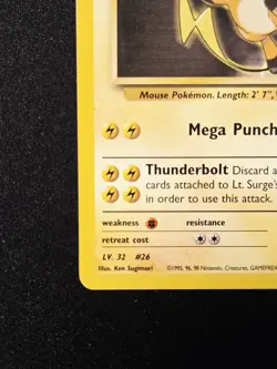Lt. Surge's Raichu 28/132 Rare WOTC Gym Heroes 2000 Pokemon Wizards Of The Coast - Image 5