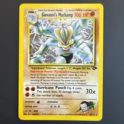 Giovanni's Machamp 6/132 Gym Challenge Holo Rare 100 HP Unlimited Pokemon TCG - Image 1