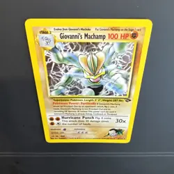 Giovanni's Machamp 6/132 Gym Challenge Holo Rare 100 HP Unlimited Pokemon TCG - Image 3