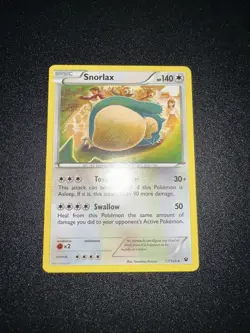 Pokemon TCG Snorlax 77/124 XY Fates Collide Regular Rare LP - Image 1