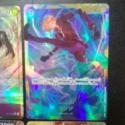 One Piece Cards Sanji SEC Parallel 4-Card Bulk Lot - Image 3