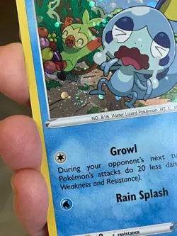 POKEMON SOOBLE SWSH073 PROMO BLACK STAR COSMOS HOLOFOIL WITH SWIRL NM CARD - Image 3