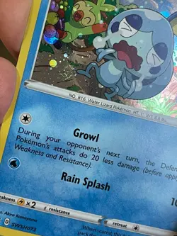 POKEMON SOOBLE SWSH073 PROMO BLACK STAR COSMOS HOLOFOIL WITH SWIRL NM CARD - Image 4