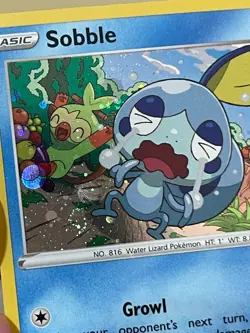POKEMON SOOBLE SWSH073 PROMO BLACK STAR COSMOS HOLOFOIL WITH SWIRL NM CARD - Image 5