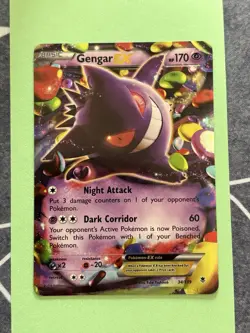 Pokemon TCG - XY Phantom Force 34/119 Gengar EX Ultra Rare - NM - Image 2