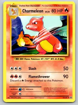 Charmeleon 10/108 Uncommon Evolutions Pokemon Near Mint - Image 1