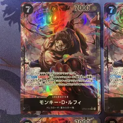 One Piece Cards Monkey D. Luffy SR Parallel 4-Card Lot - Image 3