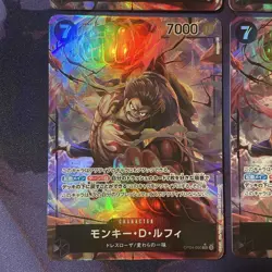 One Piece Cards Monkey D. Luffy SR Parallel 4-Card Lot - Image 5
