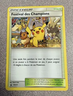 Pokemon Champions Festival GERMAN Promo SM231 Worlds 2019 NM - Image 1