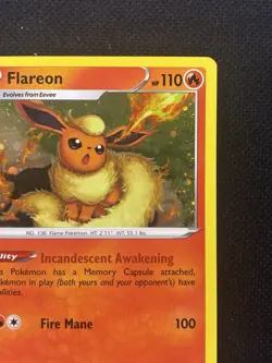 Pokemon TCG Flareon 026/185 Vivid Voltage Cosmos Holo HD Swirl Rare NM - Image 4