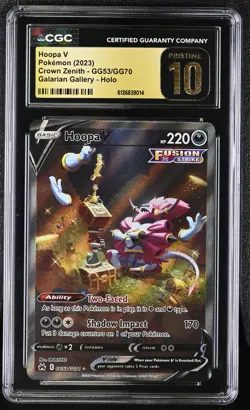 HOOPA V Crown Zenith Holo Trainer Gallery #GG53 CGC Pristine 10 Pokemon - Image 3