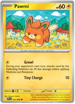 Pokemon Pawmi 32 / 94 SV: Phantasmal Flames - Reverse Holo - Image 1