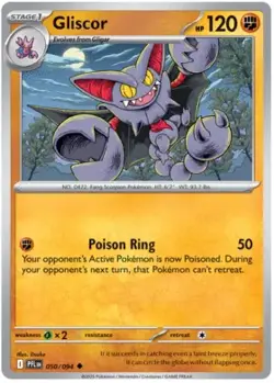 Pokemon Gliscor 50 / 94 SV: Phantasmal Flames - Reverse Holo - Image 1