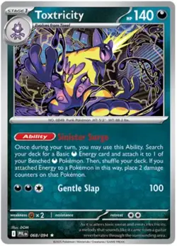 Pokemon Toxtricity 68 / 94 SV: Phantasmal Flames - Reverse Holo - Image 1