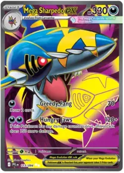 Pokemon Mega Sharpedo ex 113 / 94 SV: Phantasmal Flames - Image 1