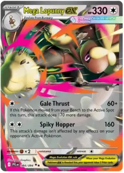 Pokemon Mega Lopunny ex 84 / 94 SV: Phantasmal Flames - Image 1